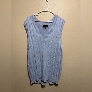 Cotton Candy V-Neck Light Blue Sweater Vest